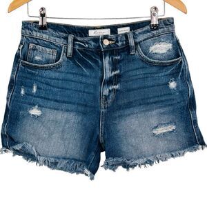 KanCan Distressed Blue Jean Shorts